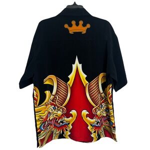 VINTAGE 2000s Jnco DOUBLE DRAGON DESIGN YOUNG SHIRT SZ L (14/16) Made In Russia